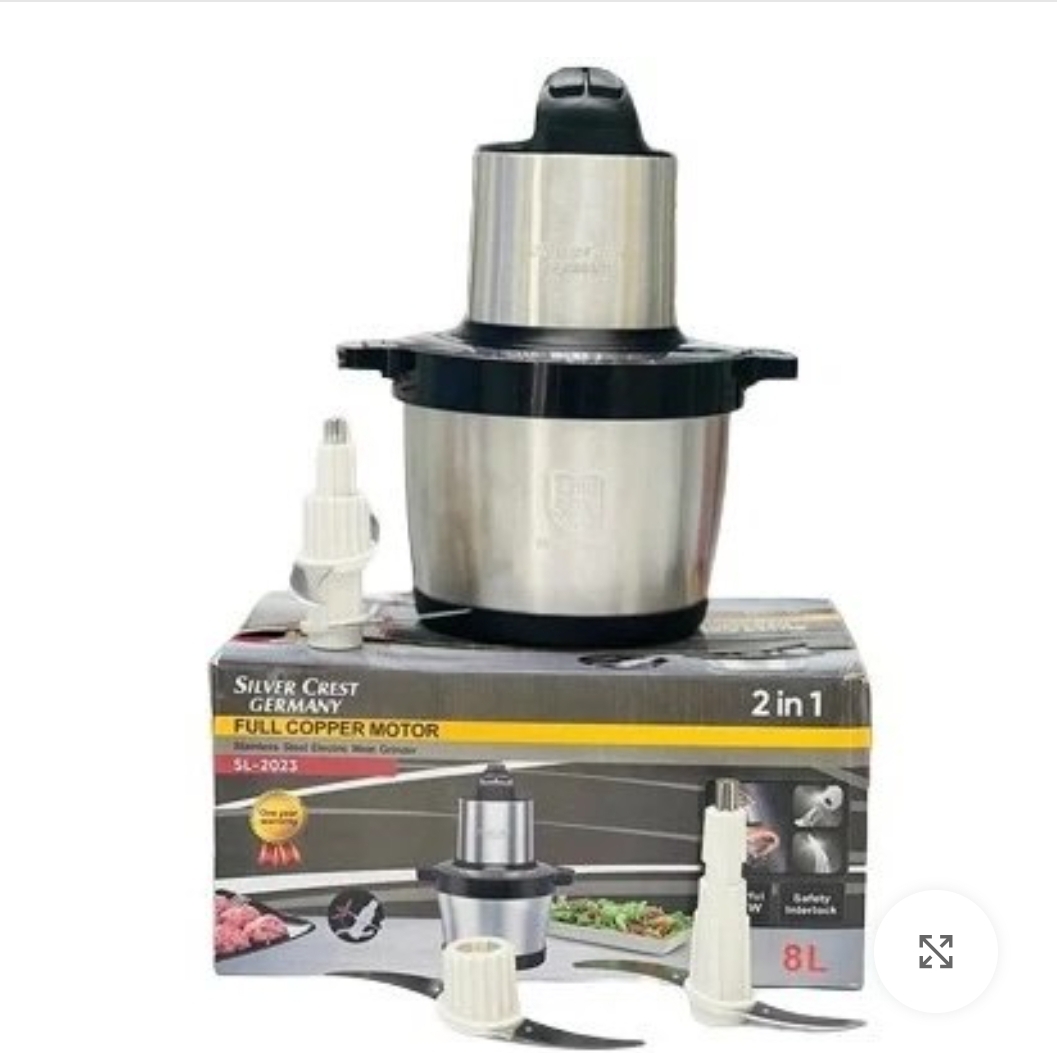 خردکن سیلور کرست 8 لیتری 8000وات مدل SL-2023 )