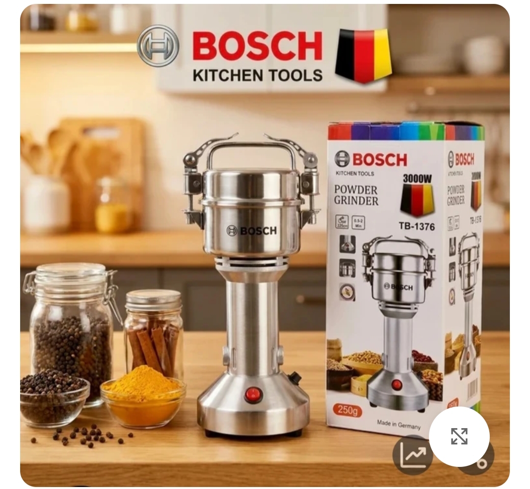 آسیاب صنعتی بوش -ظرفیت 250 گرم-قدرت 3000 وات-مدل TB-1376